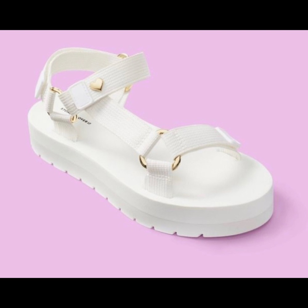 Stoney Clover Lane x Target white sandals size 10